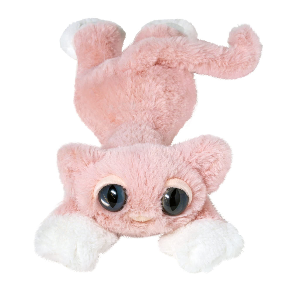 Manhattan Toy Mochi pink cat plush with irresistibly soft texture for comforting play.