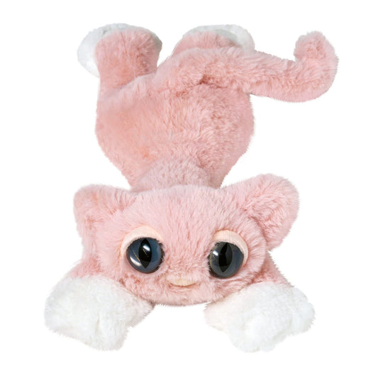 Manhattan Toy Mochi pink cat plush with irresistibly soft texture for comforting play.
