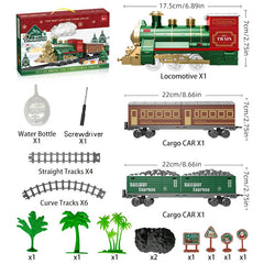 ManManLine train set night display under the Christmas tree