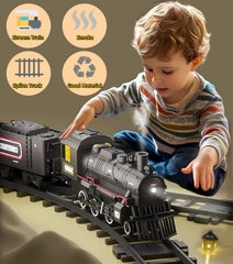 Mantfuty train set left Y track enhancing layout variety.