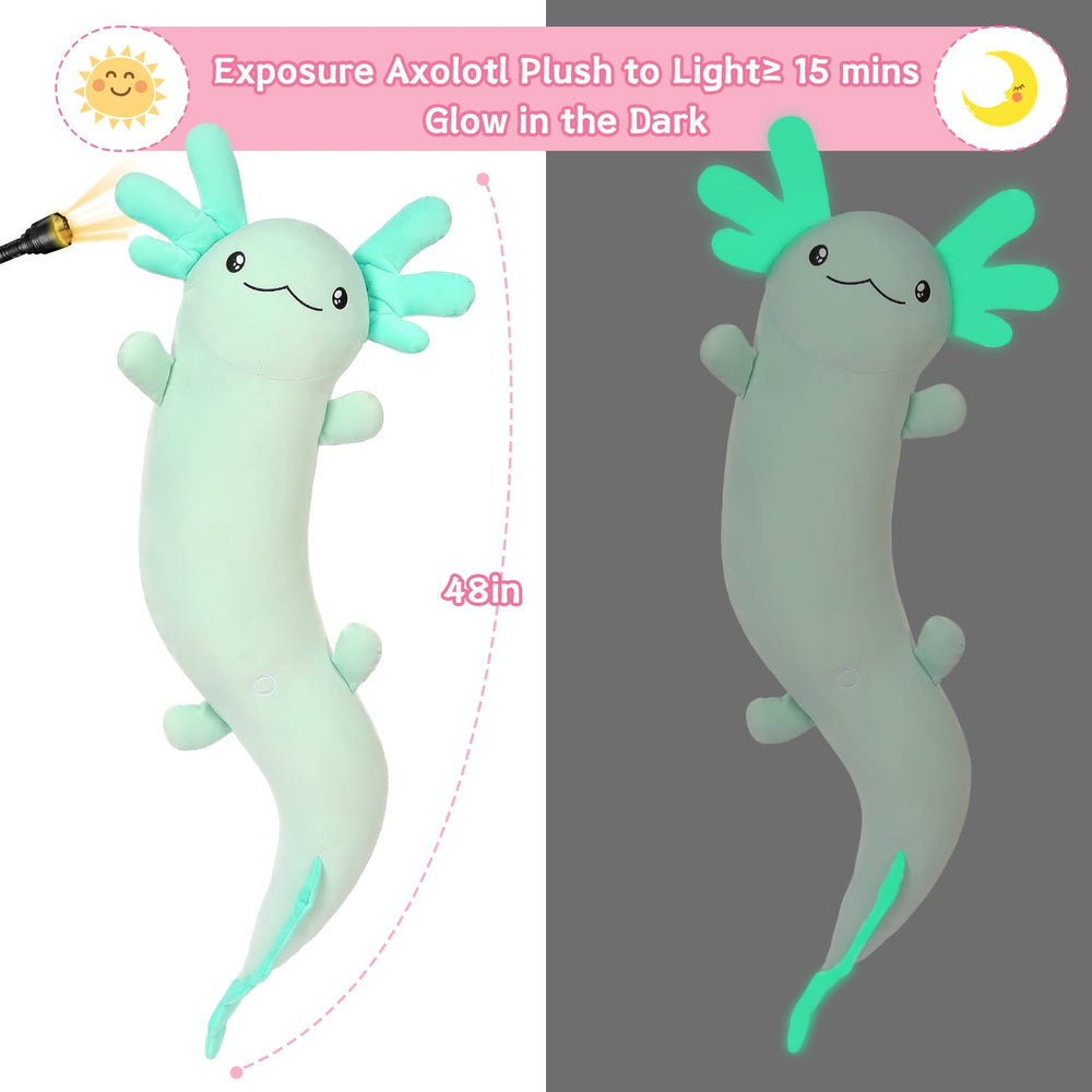 MaoGoLan giant axolotl decor pillow brightens bedrooms and play areas.
