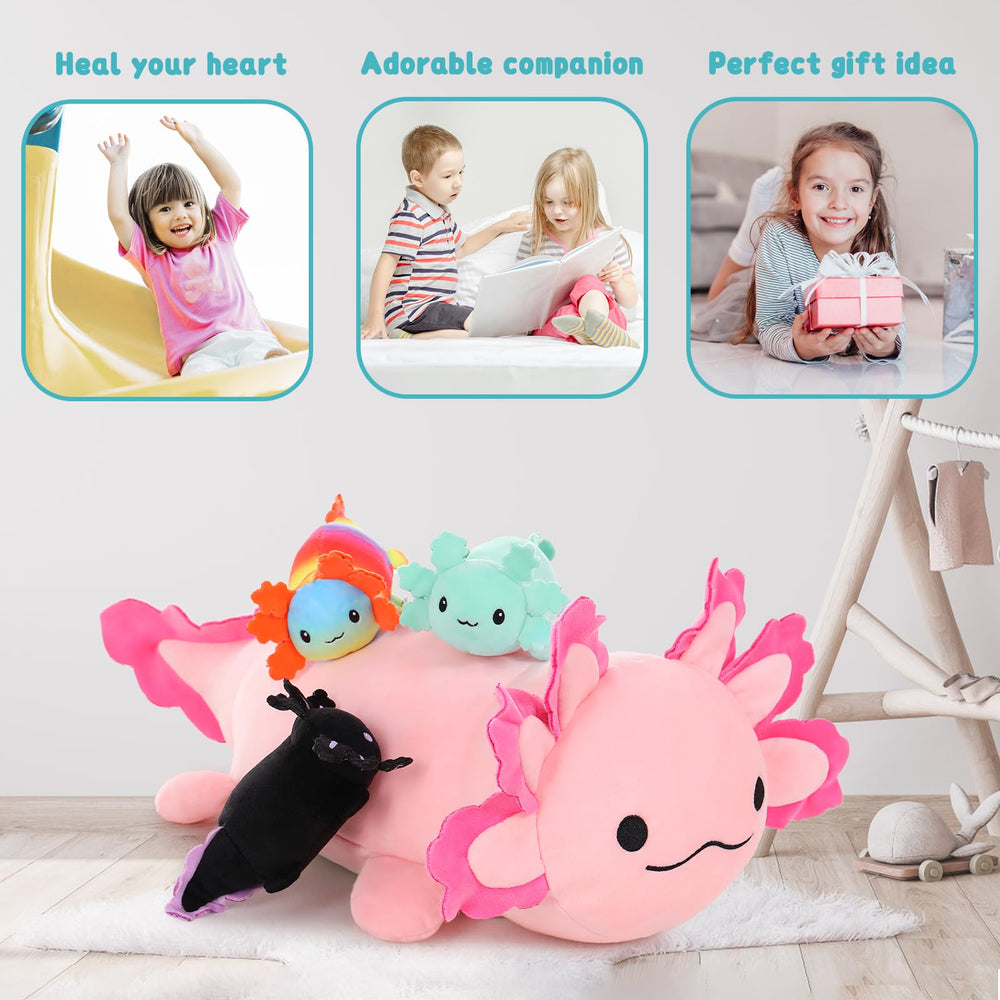 MaoGoLan axolotl plush makes a thoughtful gift for animal lovers and kids.