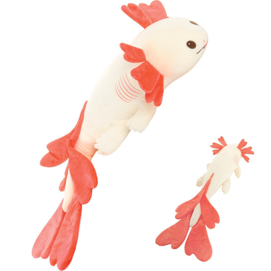 MaoGoLan axolotl plush 44-inch body pillow for cozy lounging
