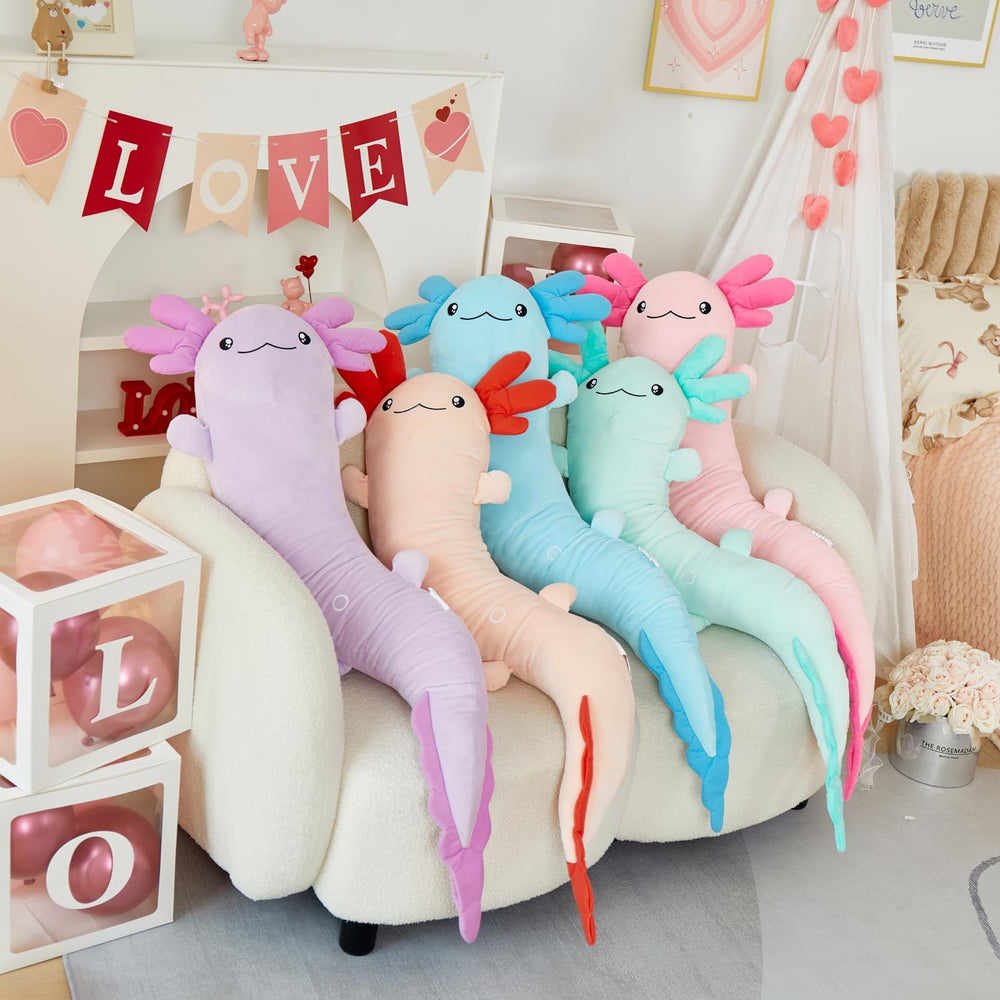 MaoGoLan axolotl pillow decor adds festive vibes to living spaces.