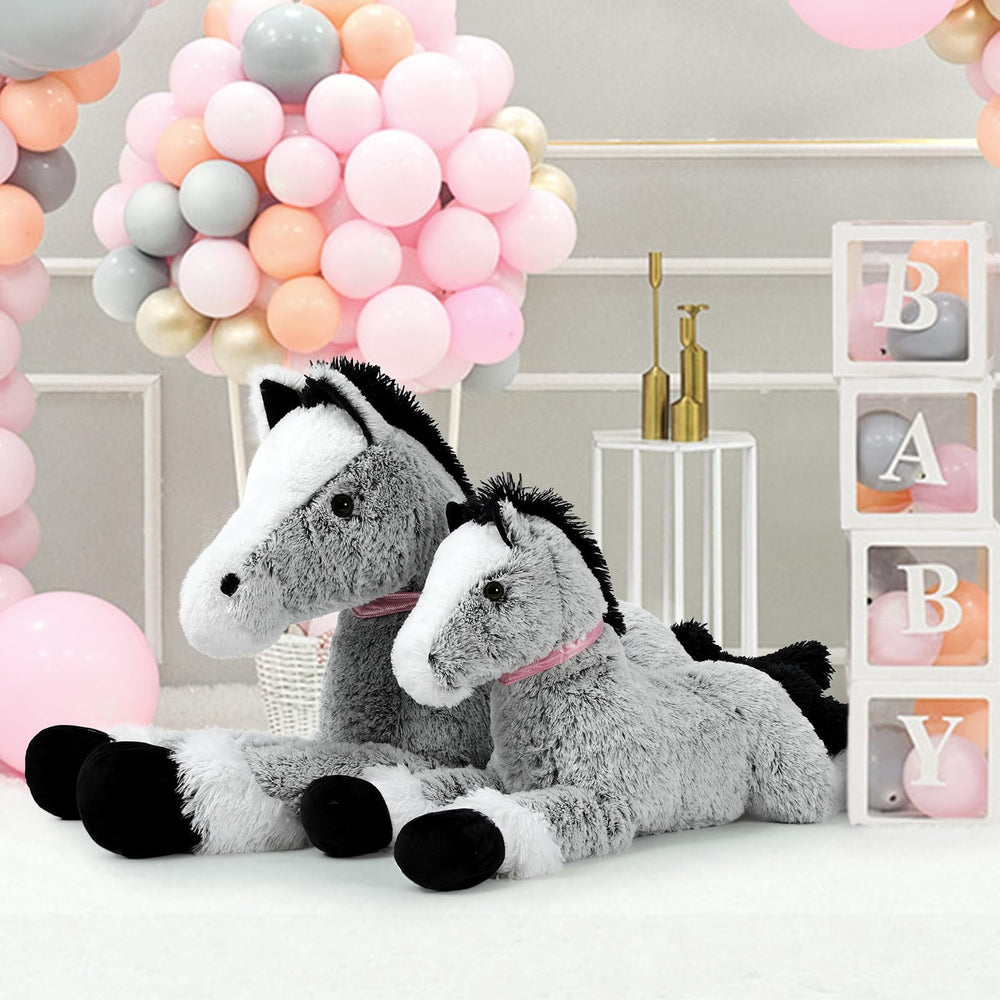 MaoGoLan bed decor horse plush adds a charming room accent.