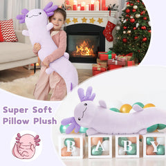 MaoGoLan decorative axolotl pillow for room decor and mood lift