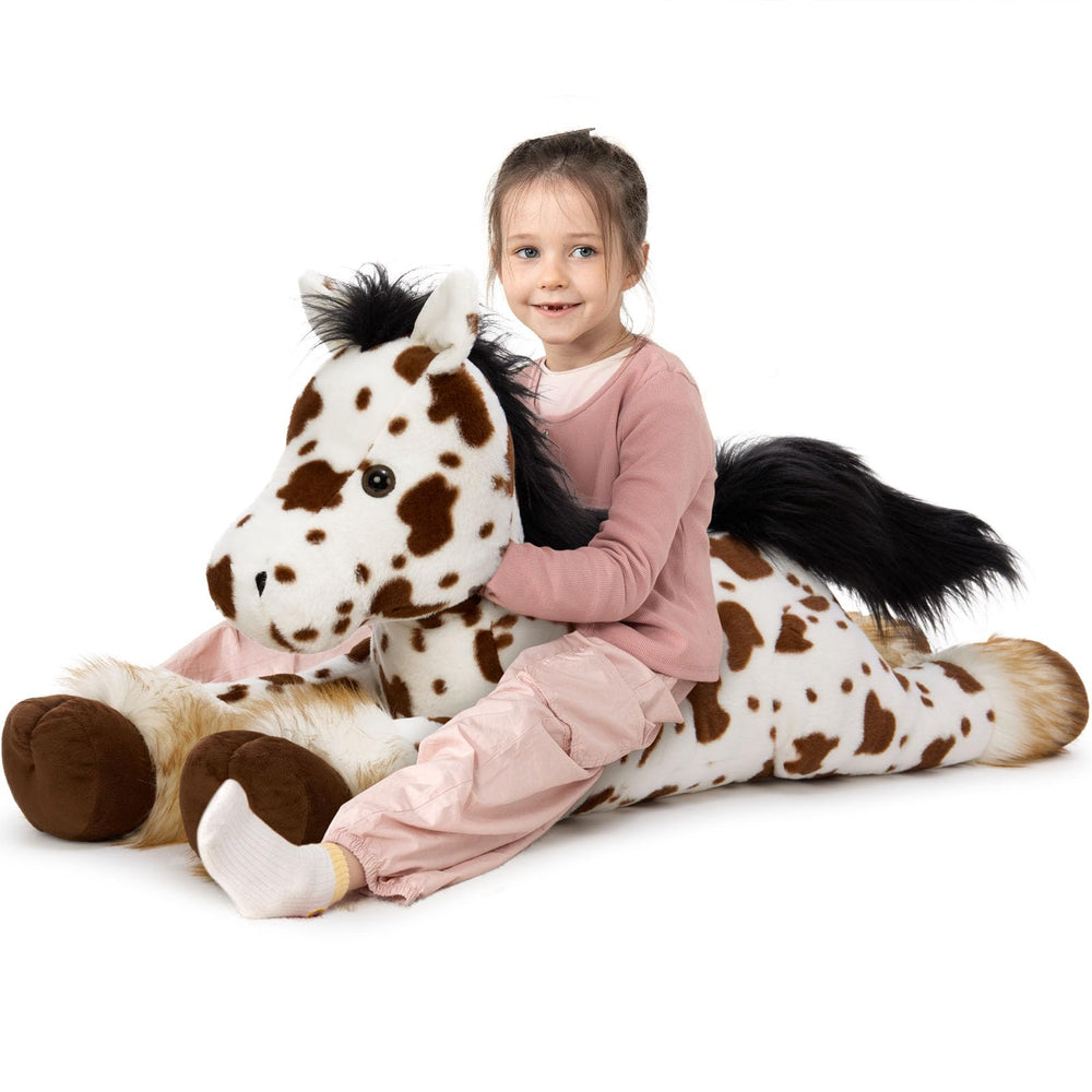 MaoGoLan giant Appaloosa horse plush body for cozy hugs and play