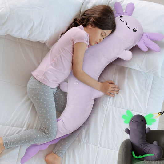 MaoGoLan giant axolotl plush glows in the dark for cozy nights