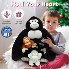 Durable plush supports active kids through imaginative games.