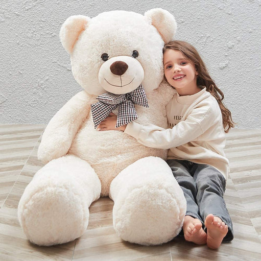 MaoGoLan 47-inch giant teddy bear front view, a cozy plush companion.