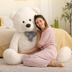 MaoGoLan giant teddy bear soft plush fur invites cozy snuggles and comforting hugs.