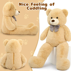 MaoGoLan giant teddy bear tan color adds warm room charm