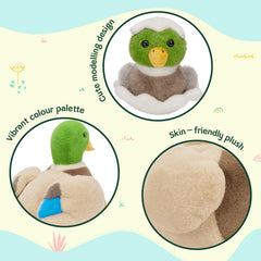 MaoGoLan plush family supports imaginative family-role play and counting practice.
