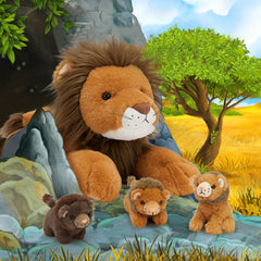 MaoGoLan lion plush fur detail highlights quality and lifelike mane.
