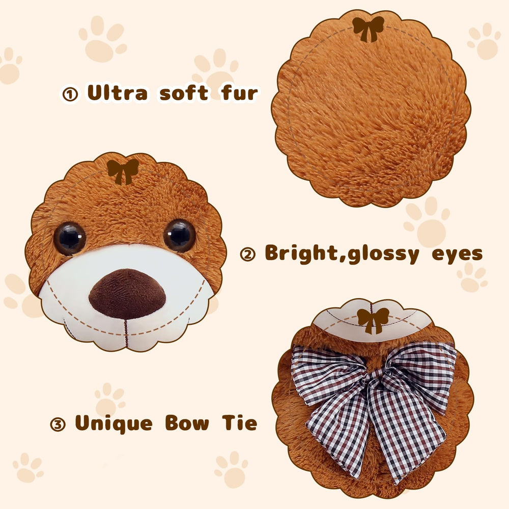 MaoGoLan love symbol plush bear perfect for long-distance comfort and celebrations.