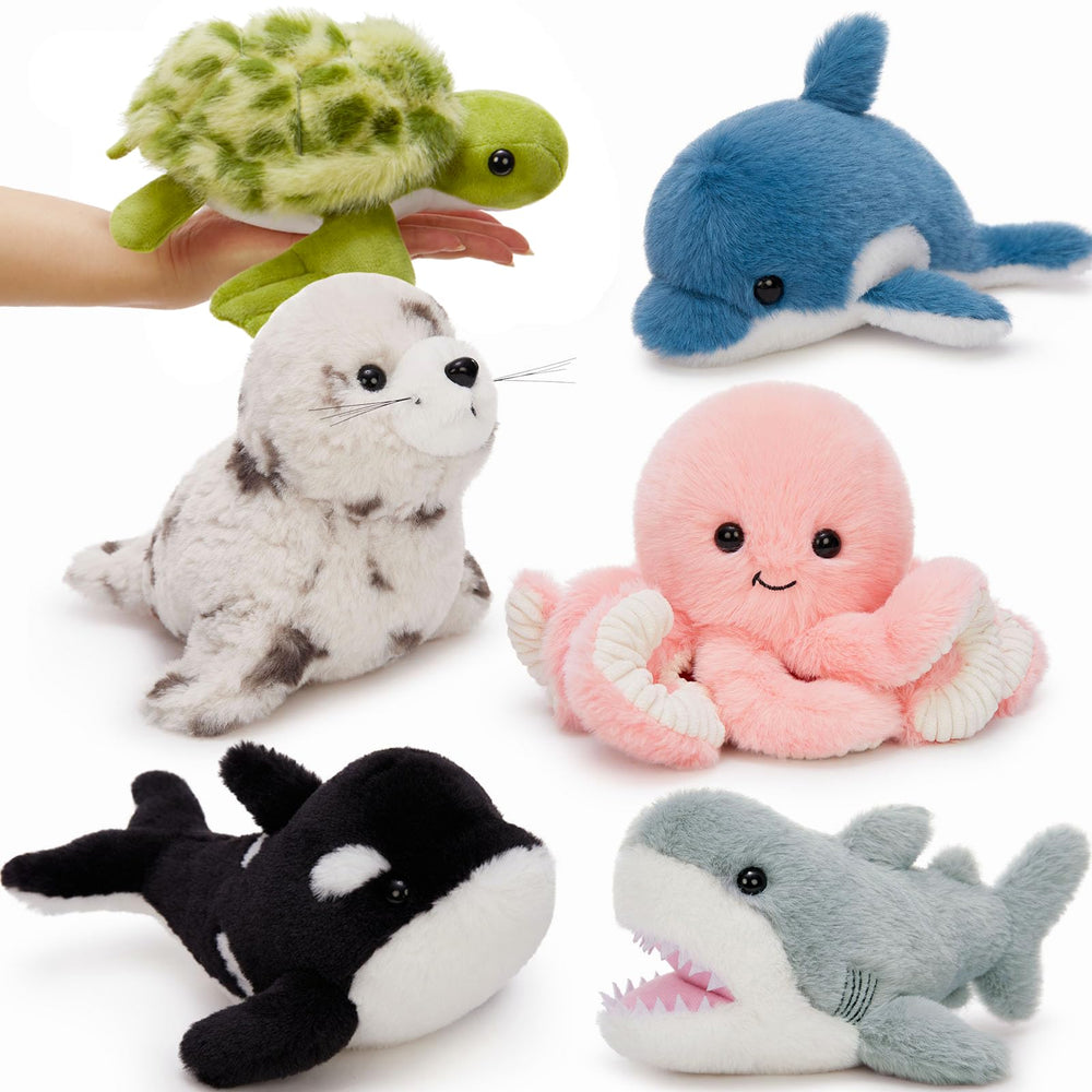 MaoGoLan shark plush toy, vibrant colors for imaginative play.
