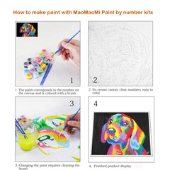 Maomaomi acrylic paints set in vibrant, non-toxic colors for all ages