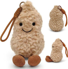 Maomoto beige fluffy peanut toy body adds comforting play and decor
