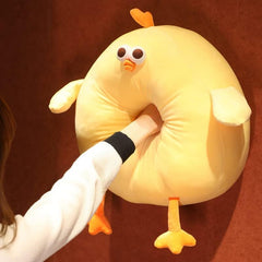Maomoto soft plush fabric chicken pillow ready for cozy hugs at home.