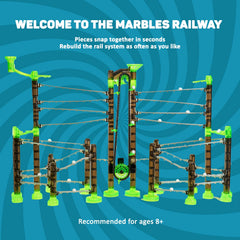 Marble Genius app provides interactive instructions and building challenges.