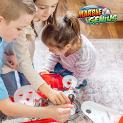 Marble Genius-compatible sets extend play with additional tracks and pieces.