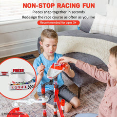 Marble Genius jump ramp proves exciting routes for fast marble racing.