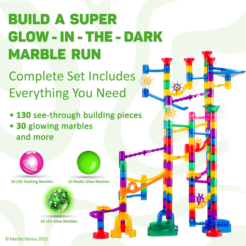 LED flashing marbles add dynamic light effects to Marble Genius tracks.