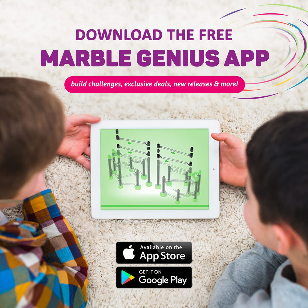 Marble Genius tube spheres add color and variety to tracks
