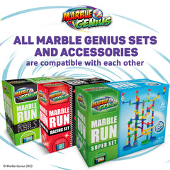 Marble Genius Post-Holiday Playtime: continued STEM fun with family-friendly setup.