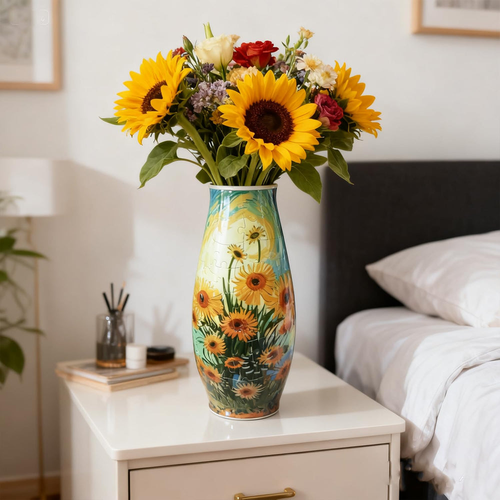 Maricrosea dual mood vase showing starry night with warm lighting