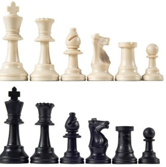 Marion Staunton tournament pieces with a 3-75-inch king for stable play.