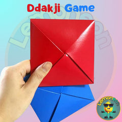 Markhomia Gonggi game components organized for travel and portability