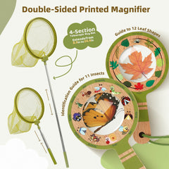 Marlrin Bug Catcher Kit wooden magnifying glass for close-up inspection