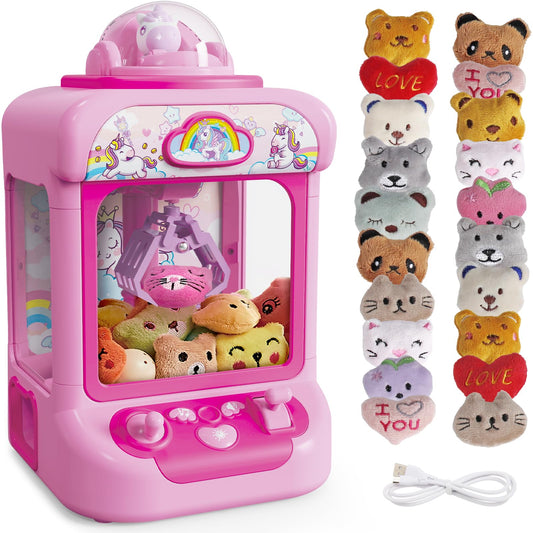Marlrin Claw Machine unicorn front view showing vibrant home arcade fun