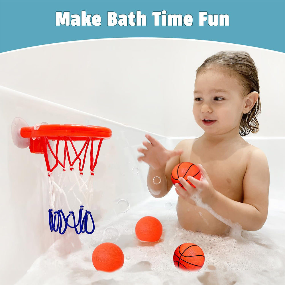 MARPPY toddler-friendly bath time setup in a bright bathroom
