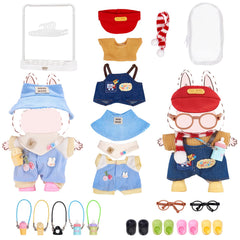 MARRASSA Labubu 17cm doll clothes set, versatile outfits for creative dress-up.