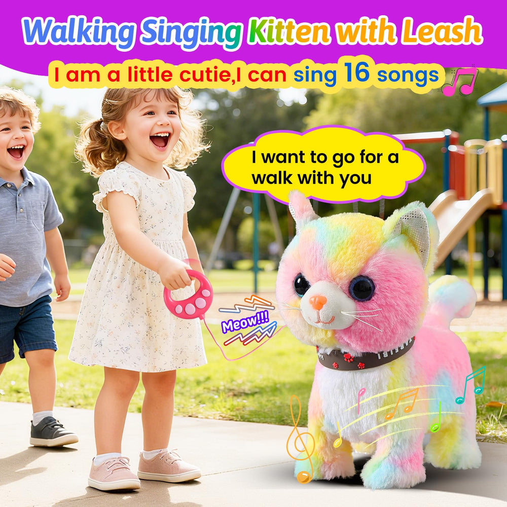 Marsjoy cat toy showing singing and meowing for engaging storytelling