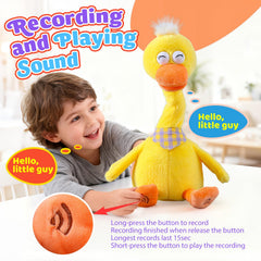 Marsjoy Talking Duck sings 30 child-friendly songs for playful listening.