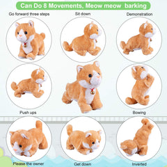 Marsjoy Yellow Robot Cat tail-touch control, enabling responsive tricks and bonding play.