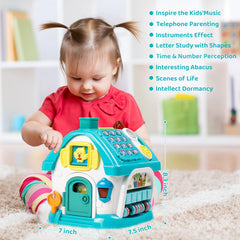 Marstone 8-in-1 house toy animal window offers visual exploration and pattern recognition.