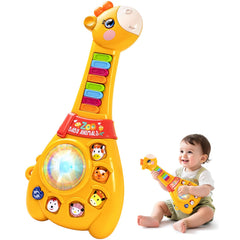 Marstone giraffe guitar toy with colorful keys supports early learning.
