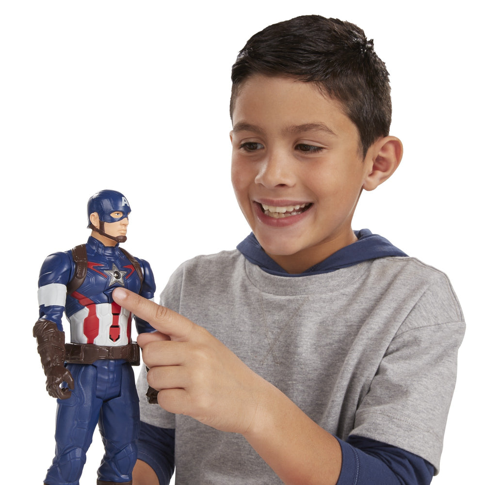 Marvel Captain America Titan Hero Tech figure, detailed sculpt and design fidelity
