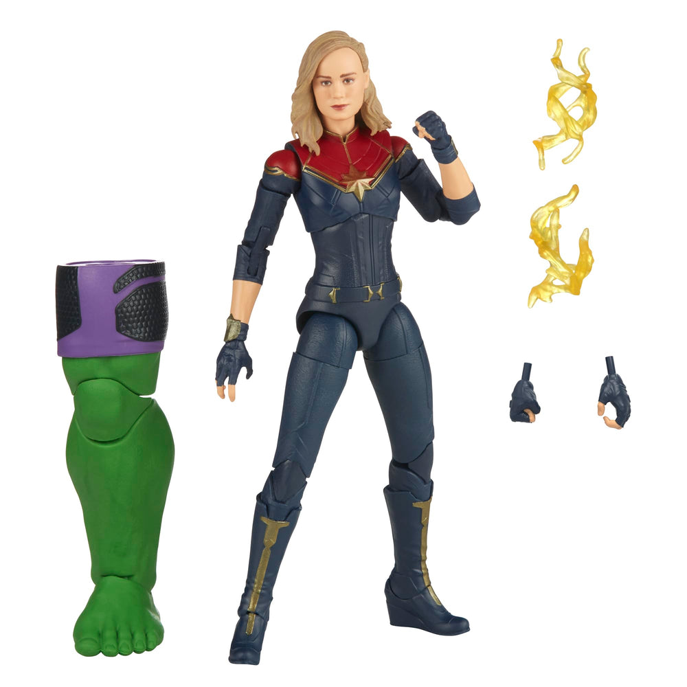 Marvel Captain Marvel 6-inch figure front view for dynamic display poses