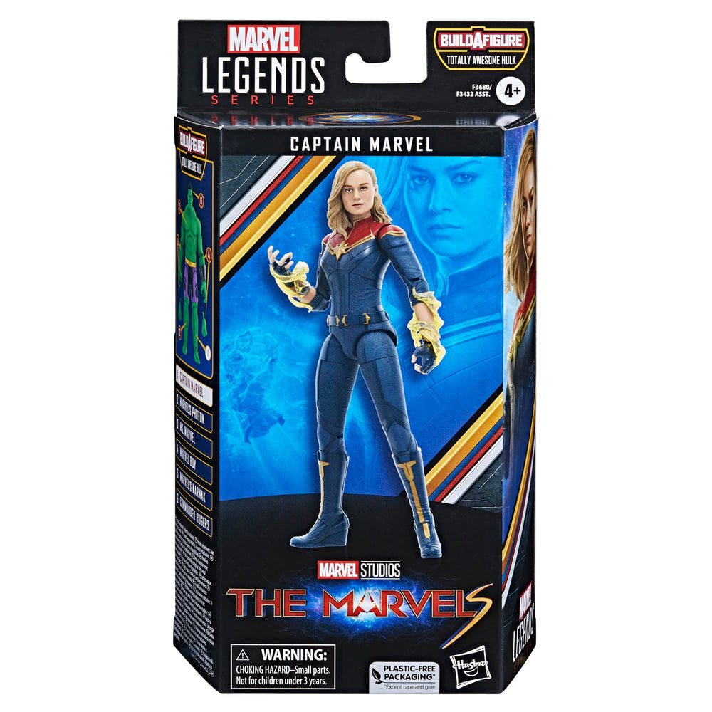 Marvel Captain Marvel 6-inch figure side view showing articulation for action poses