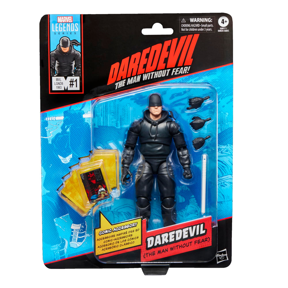 MARVEL CLASSIC Daredevil figure front view for dynamic pose display