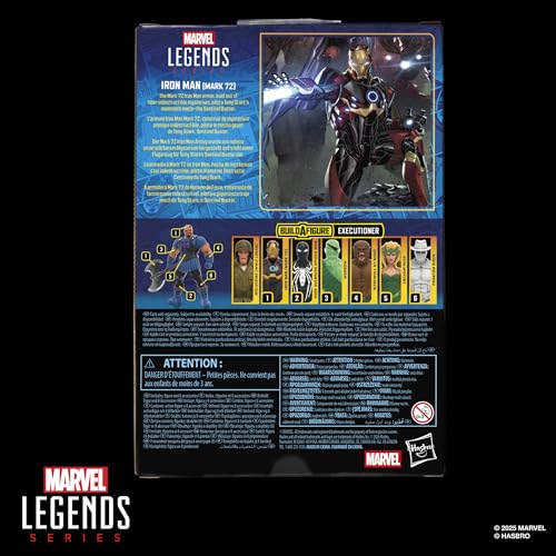 MARVEL CLASSIC Iron Man MK72 armor texture with premium finish in light.