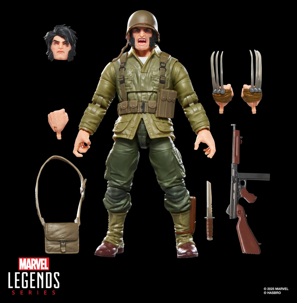 Marvel Classic Wolverine WWII Logan articulation pose showcases 20+ points of articulation.