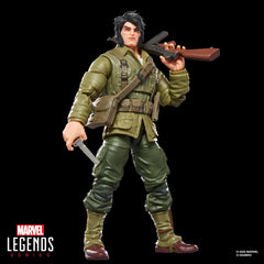 Marvel Classic Wolverine WWII Logan head swap enables expression changes.