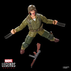 Marvel Classic Wolverine WWII Logan weapon accessory adds display options.