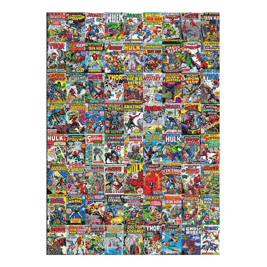 Marvel Comics 3000-piece puzzle front view for immersive family entertainment and wall art.